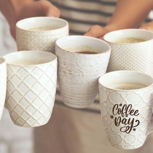 5 Coffee mugs held together