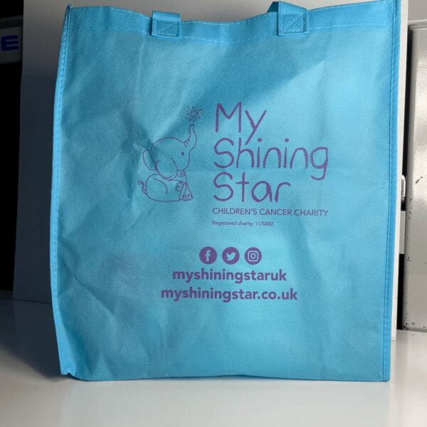 Charity branded shopping bag