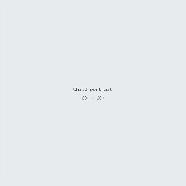 Child portrait placeholder, 600 x 600