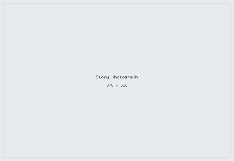 Story photograph placeholder, 800 x 550
